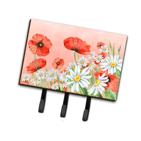 Carolines Treasures Poppies & Chamomiles Leash or Key Holder BB7448TH68